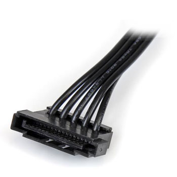 StarTech.com 40cm SATA Power Splitter Adapter Cable - Black : image 3