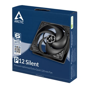 Arctic P12 Silent Pressure 120mm Extra Quiet  Fan Black : image 4