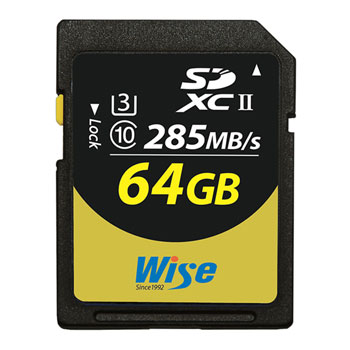 Wise 64GB SDXC UHS I-II Memory Card v90 : image 1