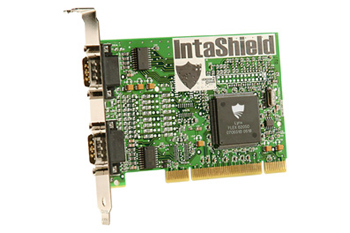 Brainboxes IS-200 Intashield 2 Port (RS-232) Serial Universal 32 bit PCI Card (3.3V/5V) (16550 UART) : image 1