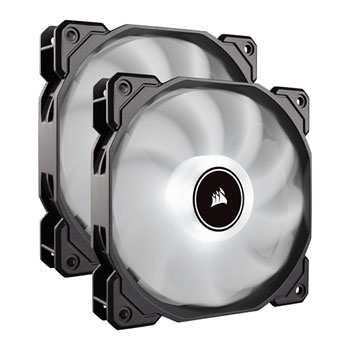 Corsair AF140 Dual 140mm White LED 3pin Cooling Fans 2018 Edition
