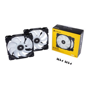 Corsair AF140 Dual 140mm White LED 3pin Cooling Fans 2018 Edition : image 4