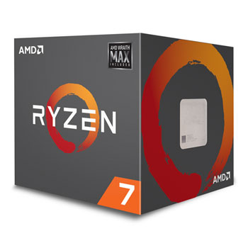 AMD Ryzen 7 2700 MAX Gen2 8 Core AM4 CPU/Processor with LED Wraith MAX Cooler