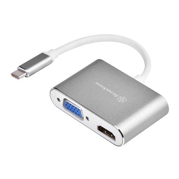 SilverStone USB Type-C to VGA and HDMI Dual Adaptor