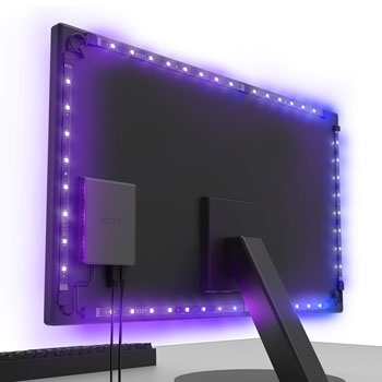 NZXT Hue 2 V2 Ambient RGB Lighting Kit - Up To 25" or 35" Ultrawide : image 1