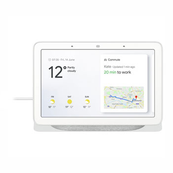 Google Nest Hub Hands-Free Smart Speaker with 7 inch Screen Chalk (2021)