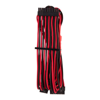 Corsair Type 4 Gen 4 PSU Red/Black Sleeved 24pin ATX Power Cable : image 2