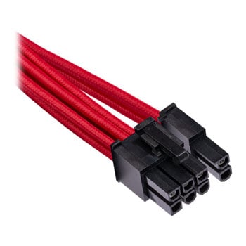 Corsair Type 4 Gen 4 PSU Red Sleeved Dual 8pin PCIe Power Cables : image 1
