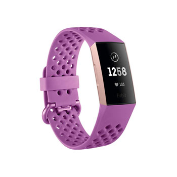 fitbit charge 3 rose gold strap uk