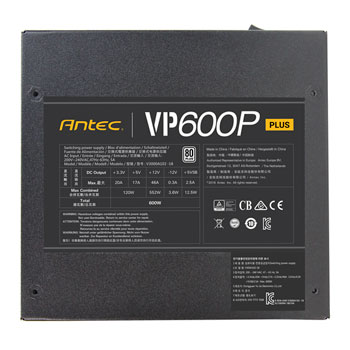 Antec VP600P Plus Power Supply LN95725 - 0-761345-11656-5 | SCAN UK