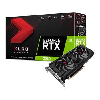 PNY NVIDIA GeForce RTX 2060 6GB XLR8 Gaming OC Turing Graphics Card