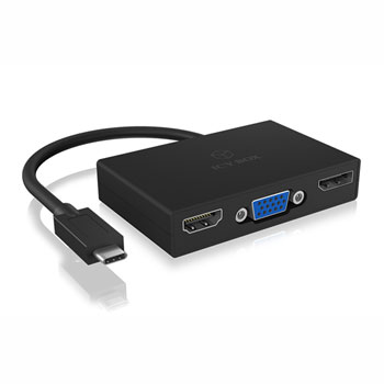 ICY BOX IB-DK2104-C USB Type-C™ 3-in-1 Video Adapter : image 1