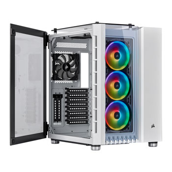 Corsair Crystal 680X RGB Smart White Glass Cube PC Gaming Case : image 2
