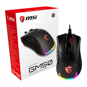 MSI Clutch GM50 RGB Optical USB 7200dpi Gaming Mouse : image 1