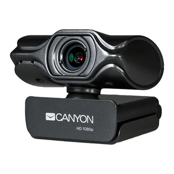 Canyon 2K Quad HD Live Streaming Webcam with Noise Reduction Microphone USB Black : image 2
