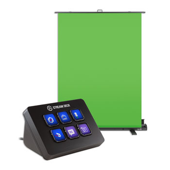 Elgato Chroma Green Screen + Stream Deck Mini LCD Controller : image 1