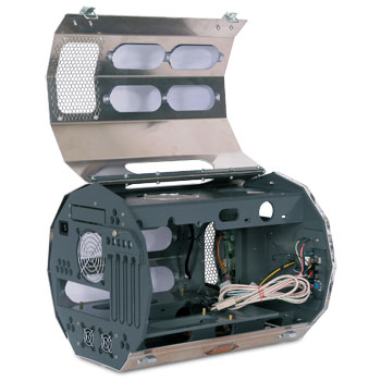 3XS Isotope With Aqua Colour Chassis - uATX w/o PSU : image 2