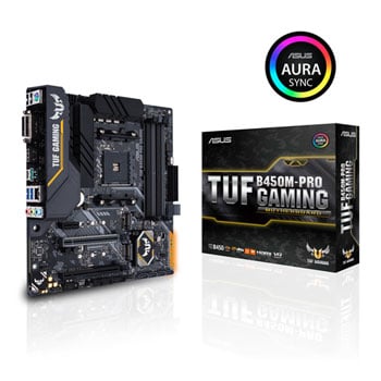 ASUS TUF AMD B450M PRO GAMING Durable Micro ATX Motherboard