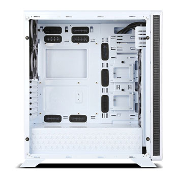 SaharaGaming P75 White Tempered Glass PC Gaming Case 