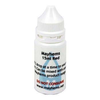 Mayhems Red Dye 15ml For Distilled / Deionised / Clear Premix fluid : image 1