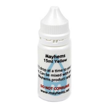 Mayhems Yellow Dye 15ml For Distilled / Deionised / Clear Premix fluid