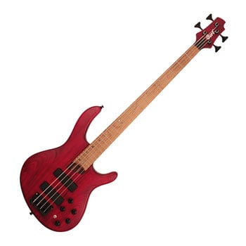 Cort Artisan B4 Plus AS RM Bass Guitar Open Pore Burgundy Red