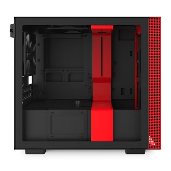 NZXT Black/Red H210 Mini ITX Windowed PC Gaming Case : image 2