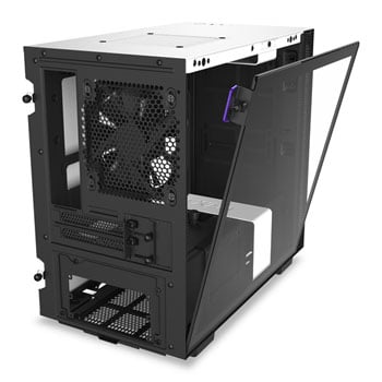 NZXT White H210i Smart Mini ITX Windowed PC Gaming Case : image 4