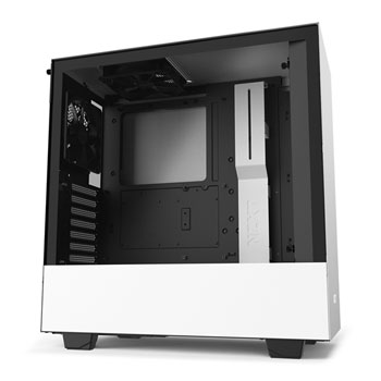 NZXT White H510 Mid Tower with Tempered Glass Window Enthusiast PC Gaming Case (2021)