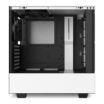 NZXT White H510 Mid Tower with Tempered Glass Window Enthusiast PC Gaming Case (2021) : image 2