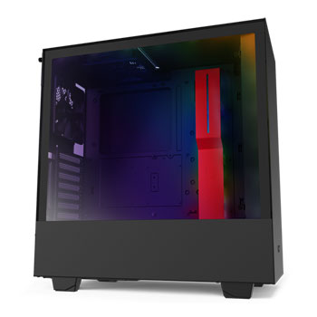 NZXT Black/Red H510i Smart Mid Tower Windowed PC Gaming Case : image 1