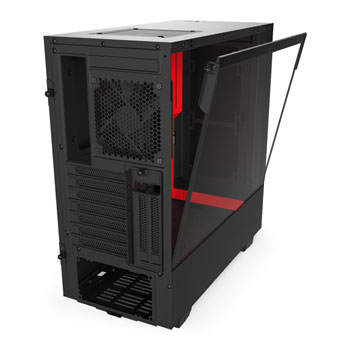 NZXT Black/Red H510i Smart Mid Tower Windowed PC Gaming Case : image 4