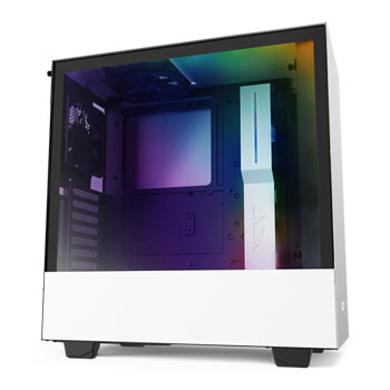 NZXT White H510i Smart Mid Tower Windowed PC Gaming Case : image 1