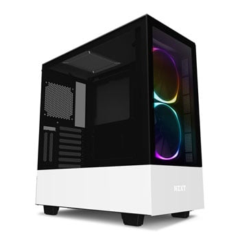 NZXT White H510 Elite Mid Tower Windowed PC Gaming Case : image 1