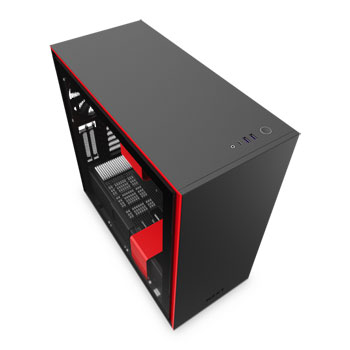 NZXT Black/Red H710i Smart Mid Tower Windowed PC Gaming Case : image 3