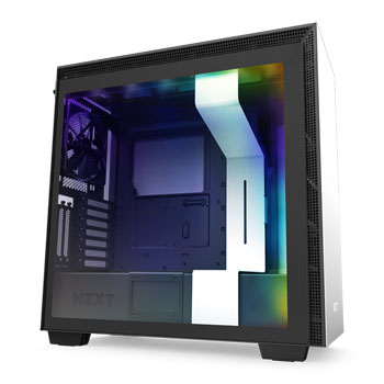NZXT White H710i Smart Mid Tower Windowed PC Gaming Case : image 1