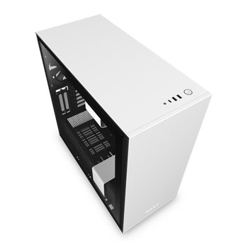NZXT White H710i Smart Mid Tower Windowed PC Gaming Case : image 3