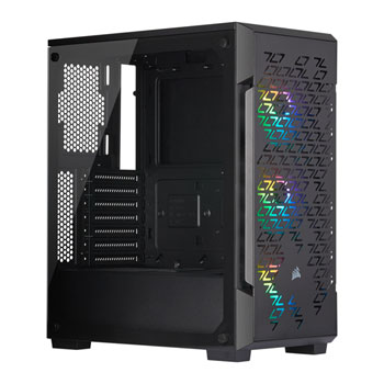 Corsair Black iCUE 220T Addressable RGB Airflow Midi PC Gaming Case 2021 Update : image 1