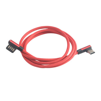 Akasa 1m USB C Black Smartphone Data Charging Cable Red : image 2