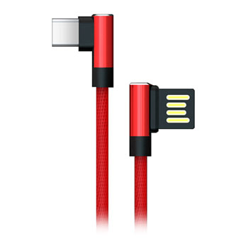 Akasa 1m USB C Black Smartphone Data Charging Cable Red : image 3