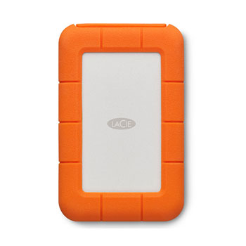 LaCie Rugged 5TB External Portable Hard Drive/HDD - Orange/White : image 1