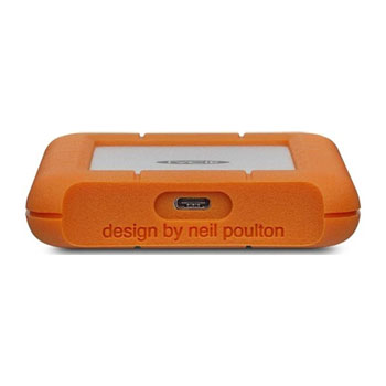 LaCie Rugged 5TB External Portable Hard Drive/HDD - Orange/White : image 2