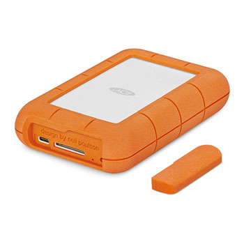 LaCie Rugged Raid Pro 4TB External Portable Hard Drive/HDD - Orange/White : image 2