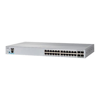 Cisco Catalyst 24x Gigabit Ethernet Port 2960-L Switch /w 4x 1G SFP