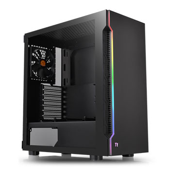 Thermaltake H200 RGB Tempered Glass Mid Tower PC Case Black : image 1