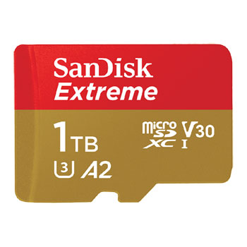 SanDisk Extreme 1TB microSDXC SD Card & Adaptor