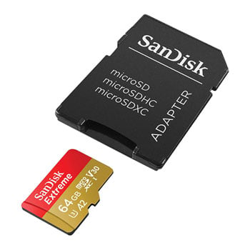 SanDisk Extreme 64GB A2 V30 Performance microSDXC Memory Card : image 3