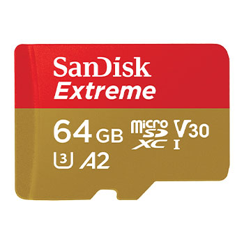 SanDisk Extreme 64GB microSDXC SD Card : image 1