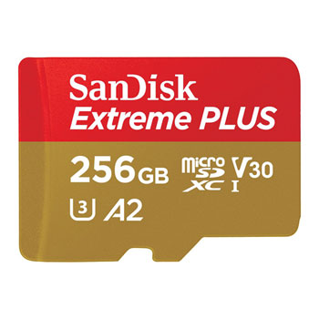 SanDisk Extreme Plus 256GB A2 V30 Performance microSDXC Memory Card : image 1