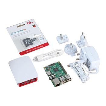 Raspberry Pi 3B Starter Kit White : image 1